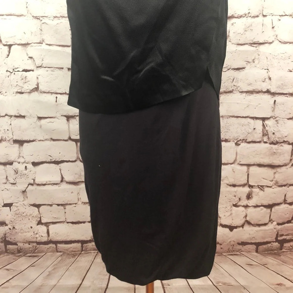 Maje Dieppe Layered Dress in‎ Black LBD - Picture 4 of 8